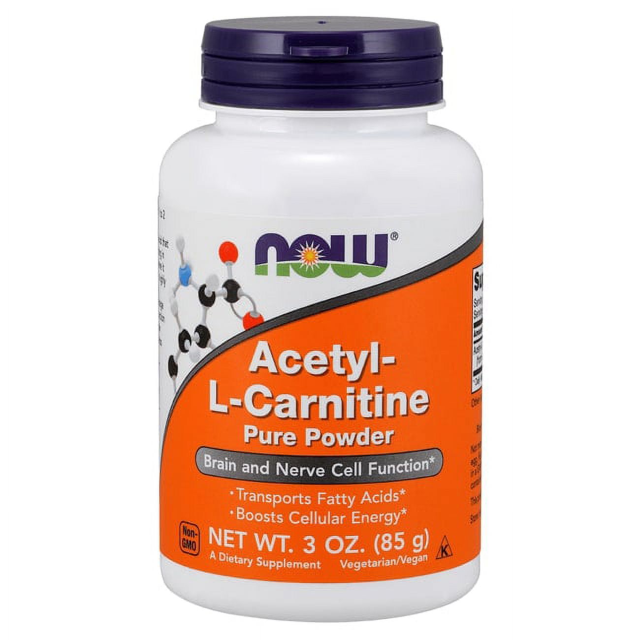 NOW Acetyl L Carnitine Pure Powder, 57 Servings