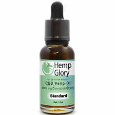 Hemp Glory Standard 300 mg Organic CBD Full Spectrum Tincture 30 ml