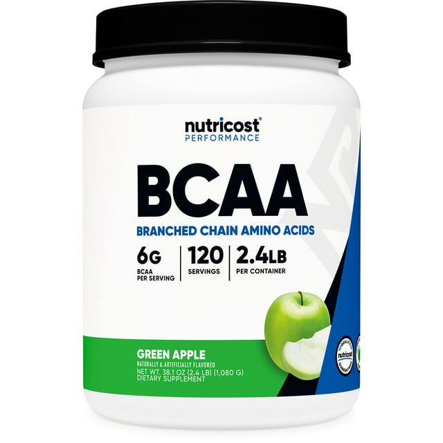 Nutricost BCAA Powder 2:1:1 (Green Apple) 1 kg Amino Acid Supplement