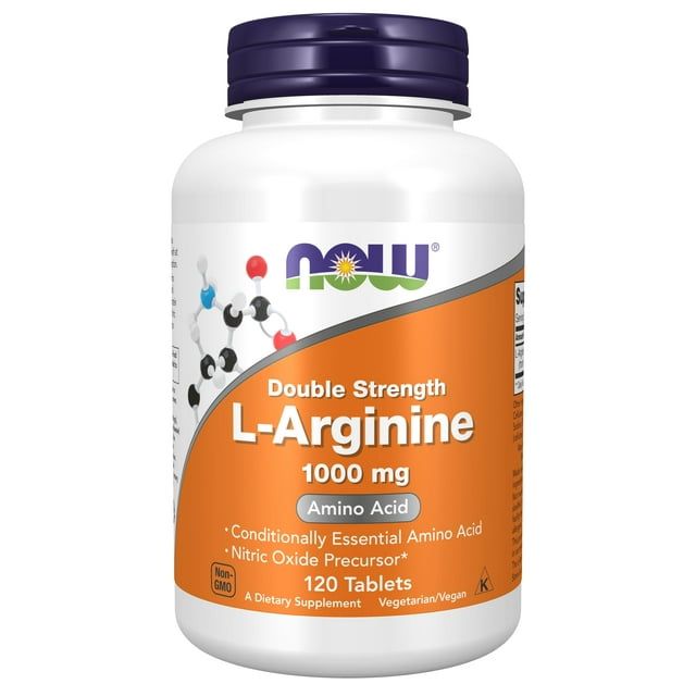 NOW Supplements, L Arginine 1,000 mg, Nitric Oxide Precursor*, Amino Acid, 120 Tablets