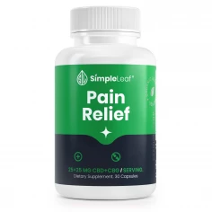 Simple Leaf CBD Capsules Relief 1500mg - 30 Count