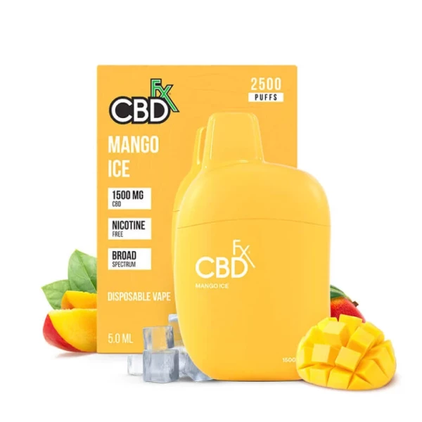 CBDfx Mango Ice CBD Vape Pen 1500MG - 10 Pack