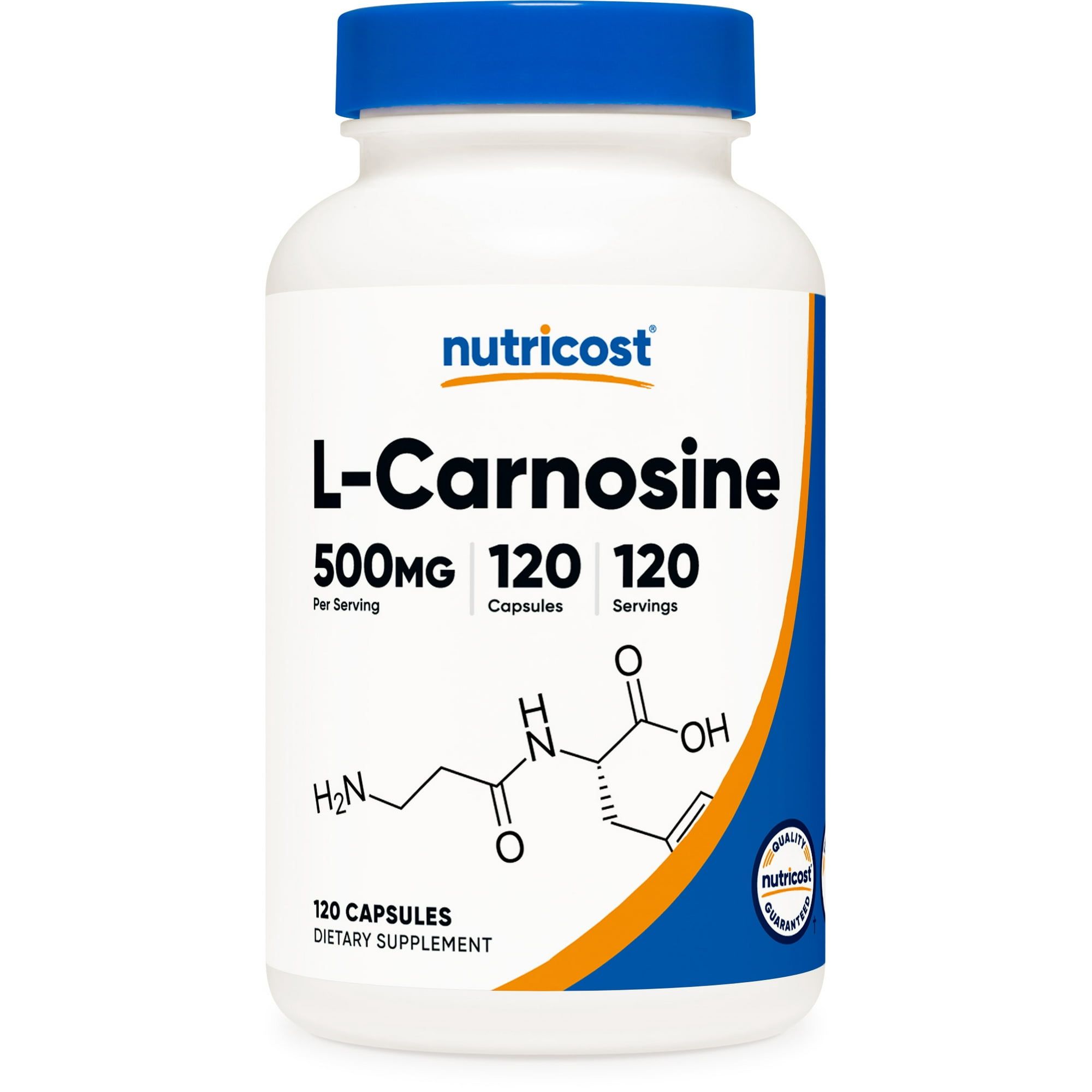 Nutricost L Carnosine Supplement 500mg, 120 Capsules Gluten Free, Non GMO