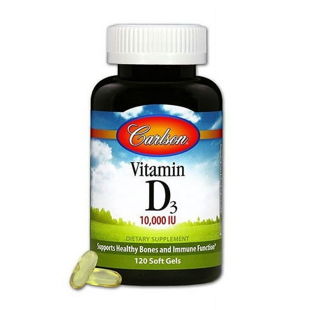 Carlson Labs Carlson Vitamin D3 10000 IU Softgels, 120 Ct