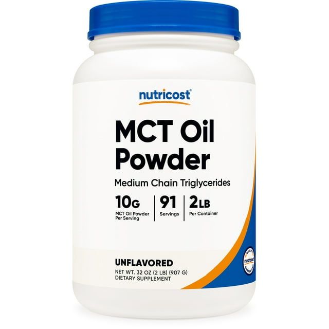 Nutricost MCT Oil Powder 2LBS (32oz) Zero Net Carbs Supplement