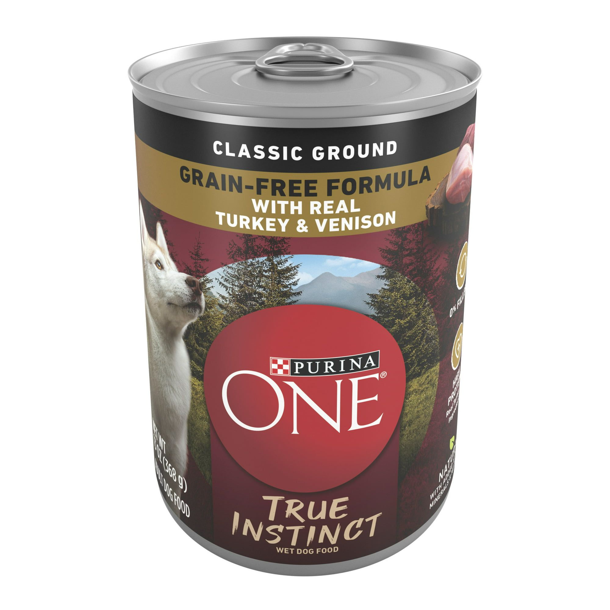Purina One True Instinct Wet Dog Food for Adult Dogs, Grain Free, 13 oz Cans (12 Pack)