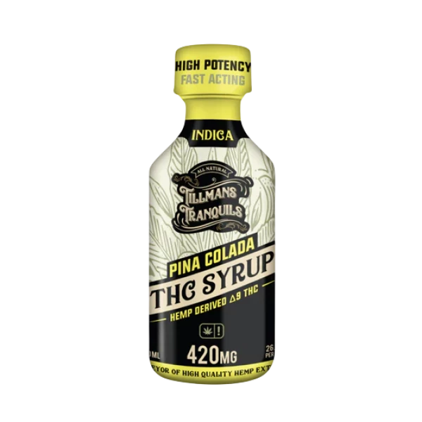 Tillmans Tranquils Piña Colada Delta 9 THC Syrup - Indica - 420mg