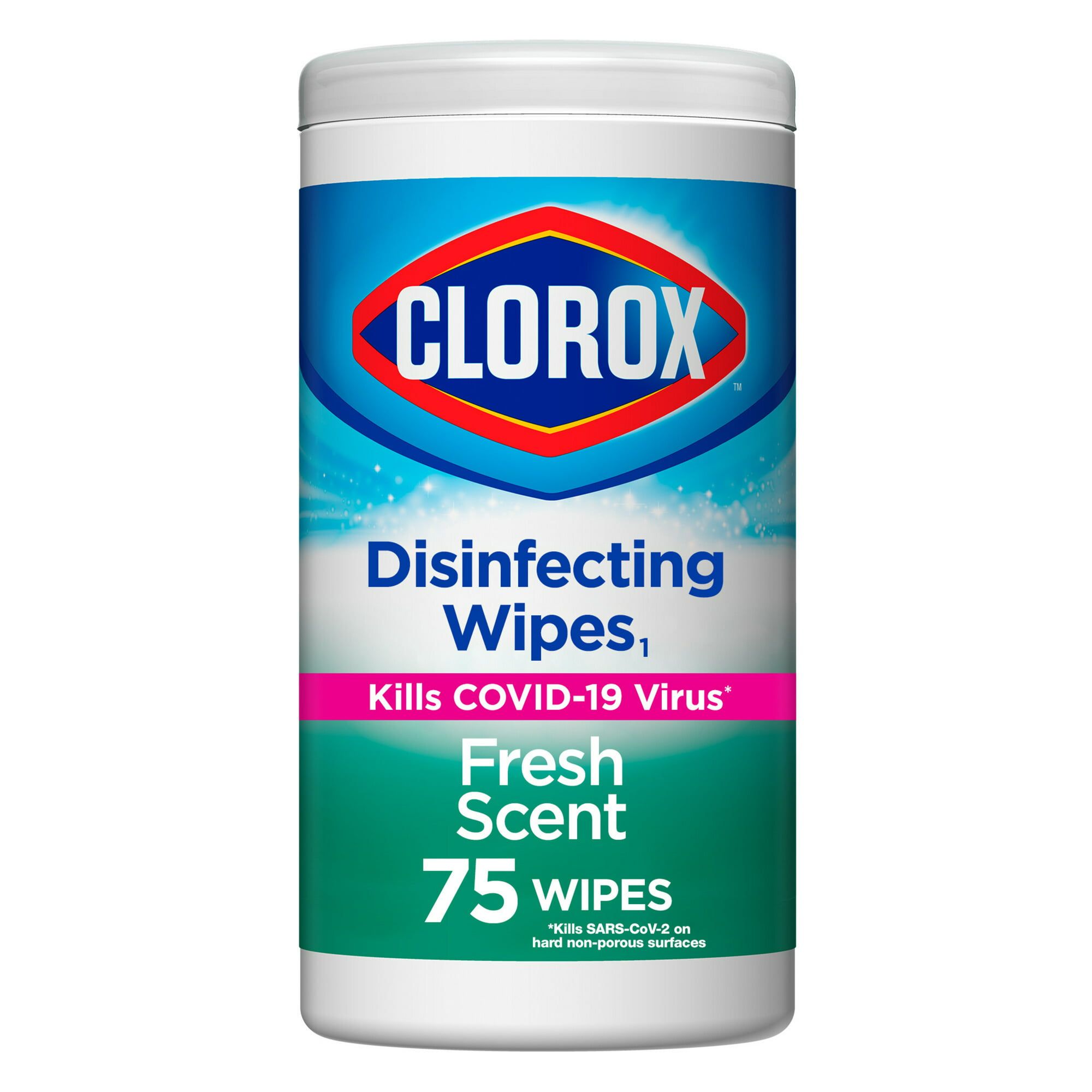 Clorox Bleach Free Disinfecting and Cleaning Wipes, Fresh Scent, 75 Count
