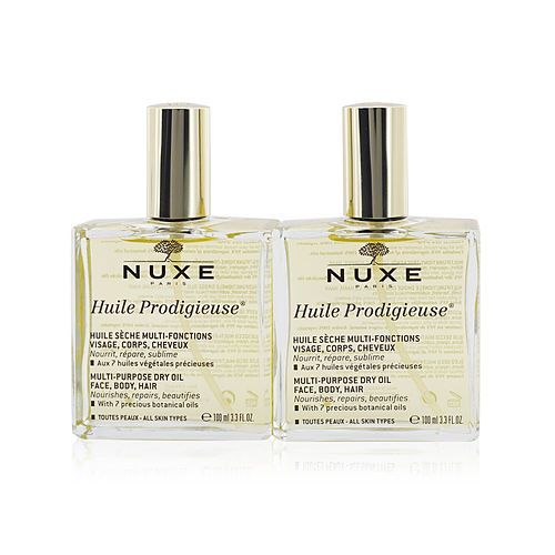 Nuxe Travel With Nuxe Huile Prodigieuse Multi Usage Dry Oil Duo Set: 2x Dry Oil 100ml 2x 100ml/3.3oz
