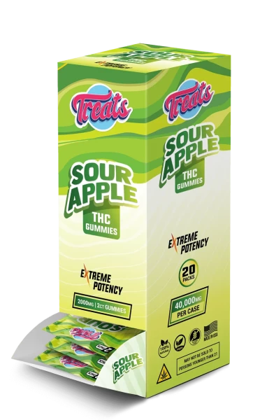 Tillmans Tranquils Treats Sour Apple 2000mg 2 Pack Gravity Box