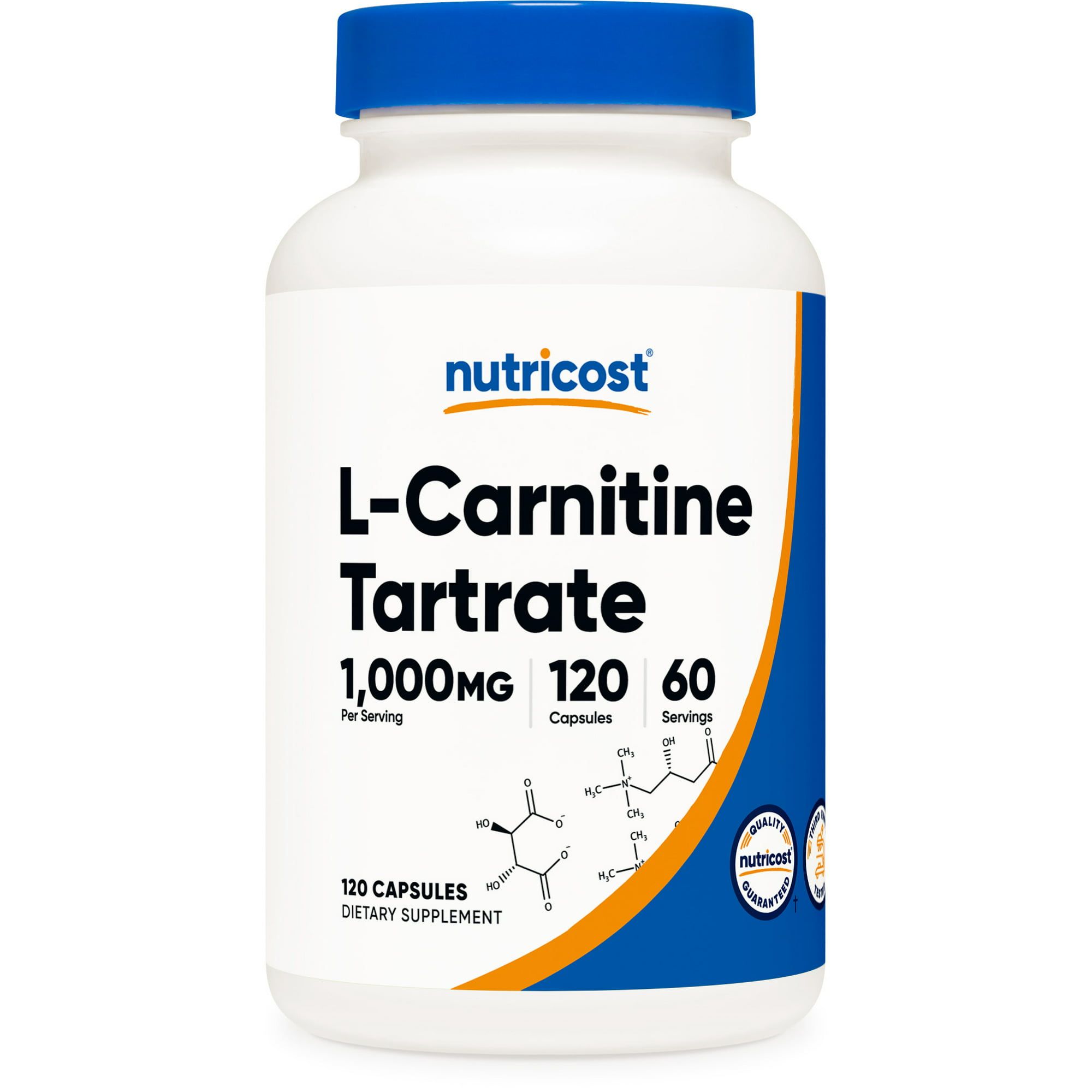 Nutricost L Carnitine Tartrate 500mg, 120 Capsules (60 Servings) Supplement