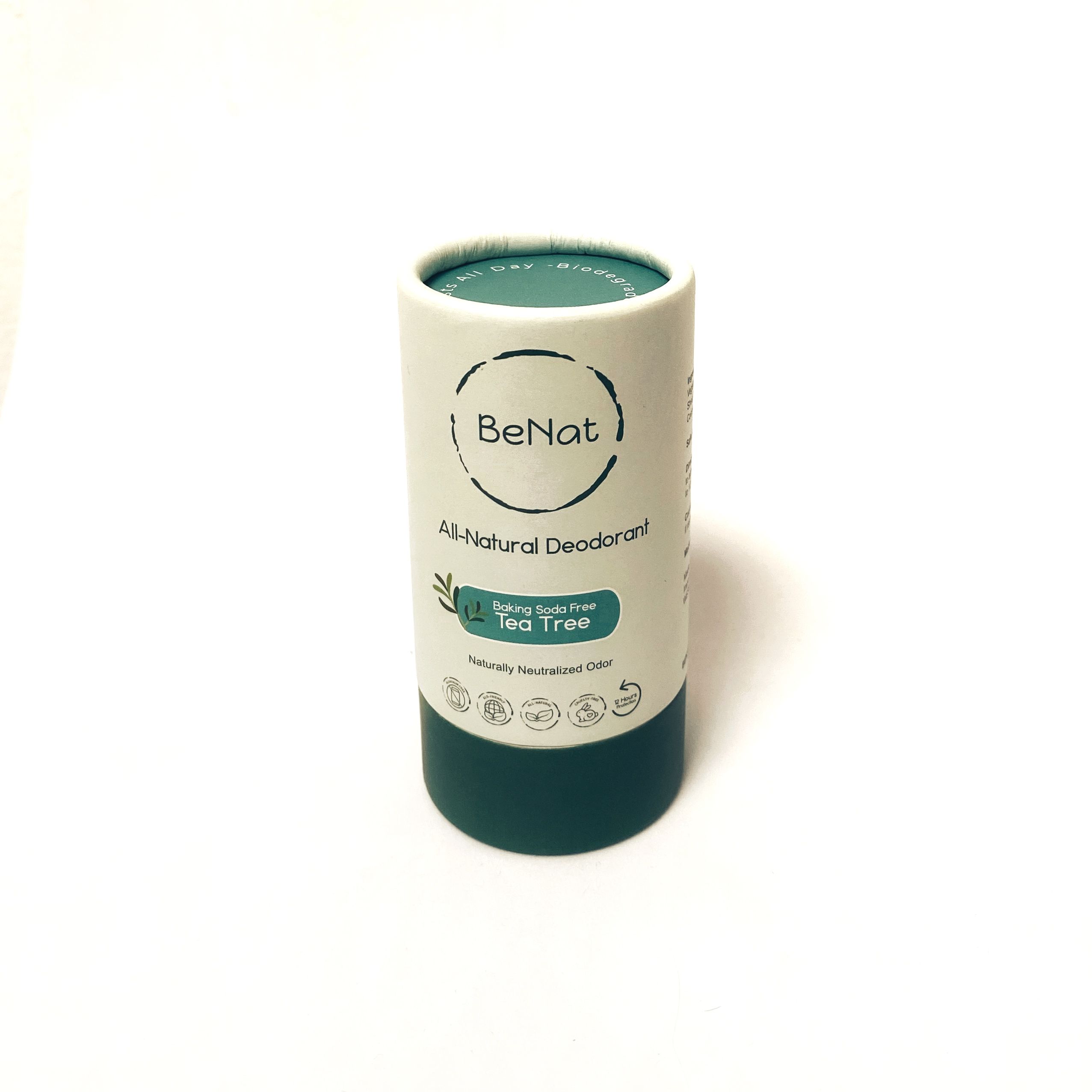 BeNat All Natural, Plastic Free Deodorants. 3oz.