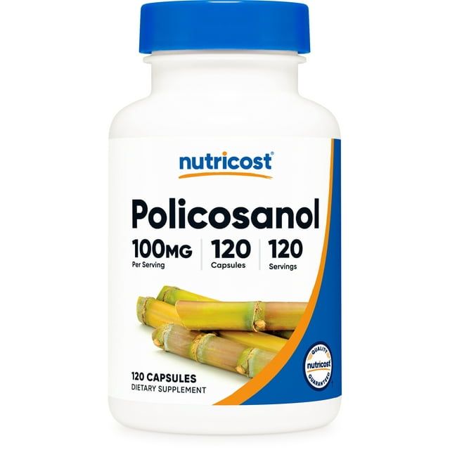 Nutricost Policosanol 100mg, 120 Capsules Gluten Free, Non GMO Supplement
