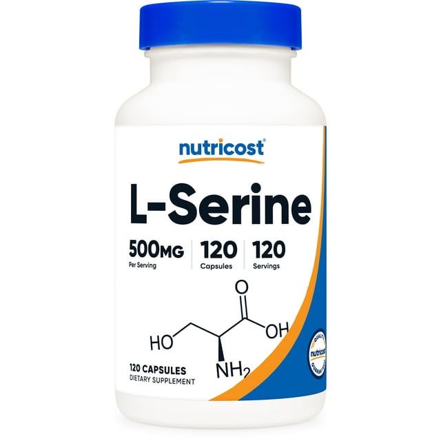 Nutricost L Serine 500mg, 120 Capsules Vegetarian, Non GMO, Gluten Free Supplement