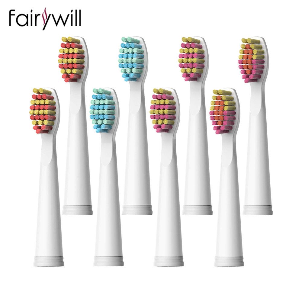 Fairywill 4 16PC Electric Toothbrush Heads Automatic Tooth Brush Replacement Heads For FW 507 FW 508 FW 917 FW 551 FW 2011 FW D3