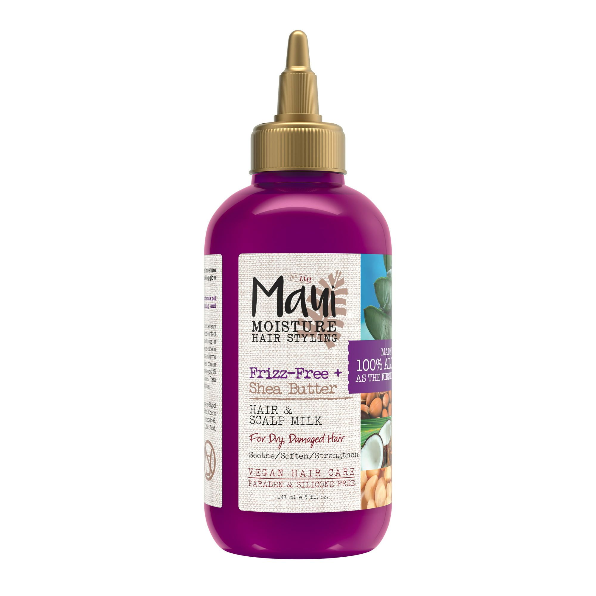 Maui Moisture Maui Shea Butter Hair & Scalp Milk Treatment, Soothing, Hydrating, 5 fl oz