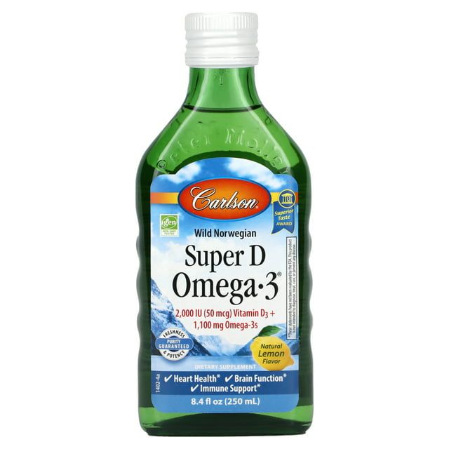 Carlson Labs Carlson Super D Omega 3 Lemon 8.4 Fl Oz