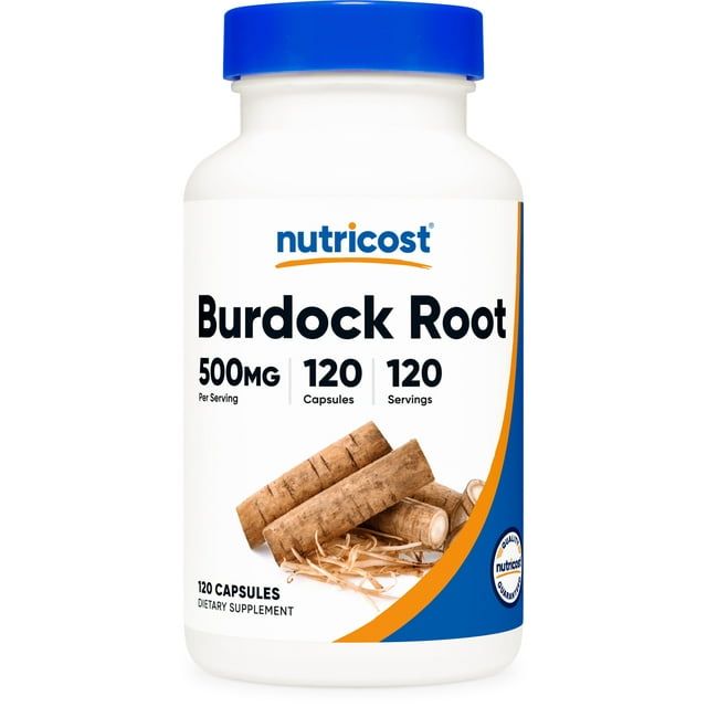 Nutricost Burdock Root 500mg, 120 Capsules Gluten Free, Non GMO, Vegetarian Friendly Supplement