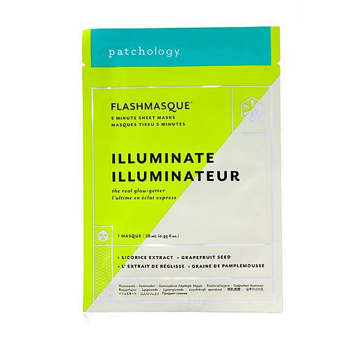 Patchology FlashMasque 5 Minute Sheet Mask Illuminate 4x28ml/0.95oz