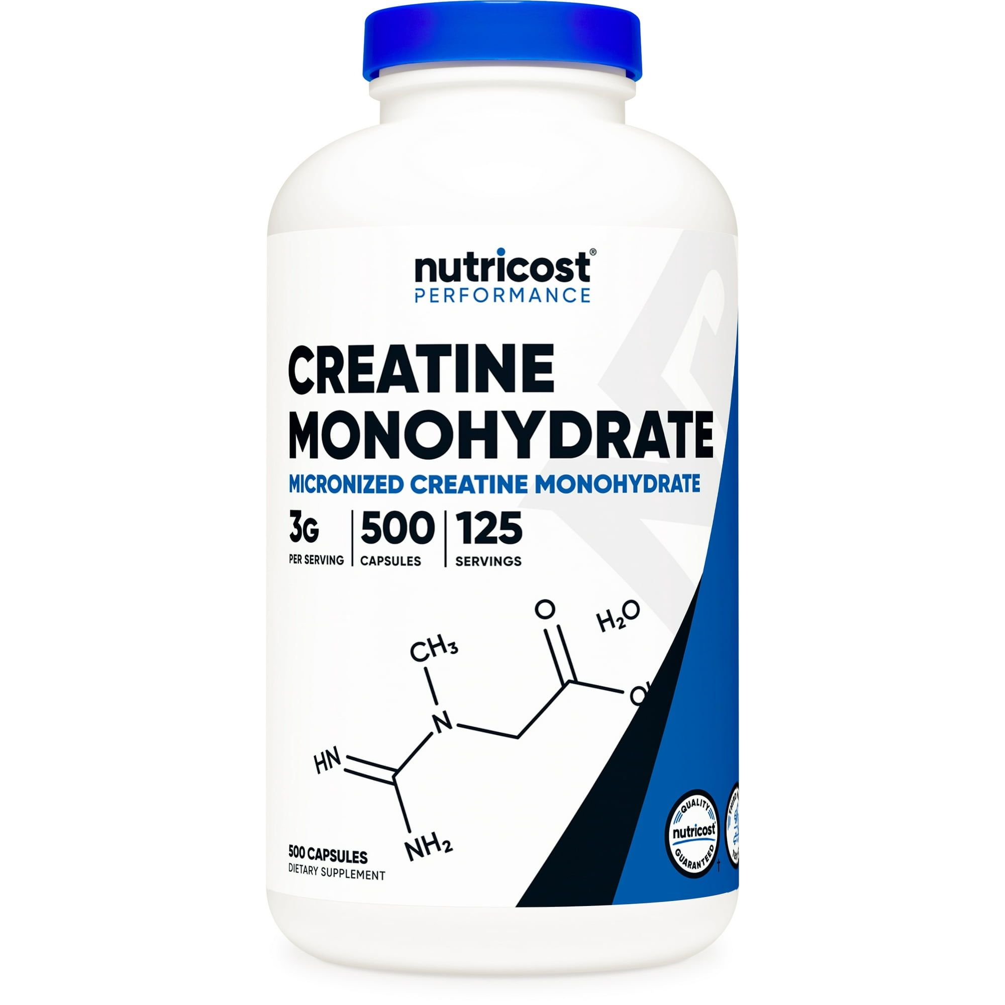 Nutricost Creatine Monohydrate 750mg, 500 Capsules Fitness Supplement