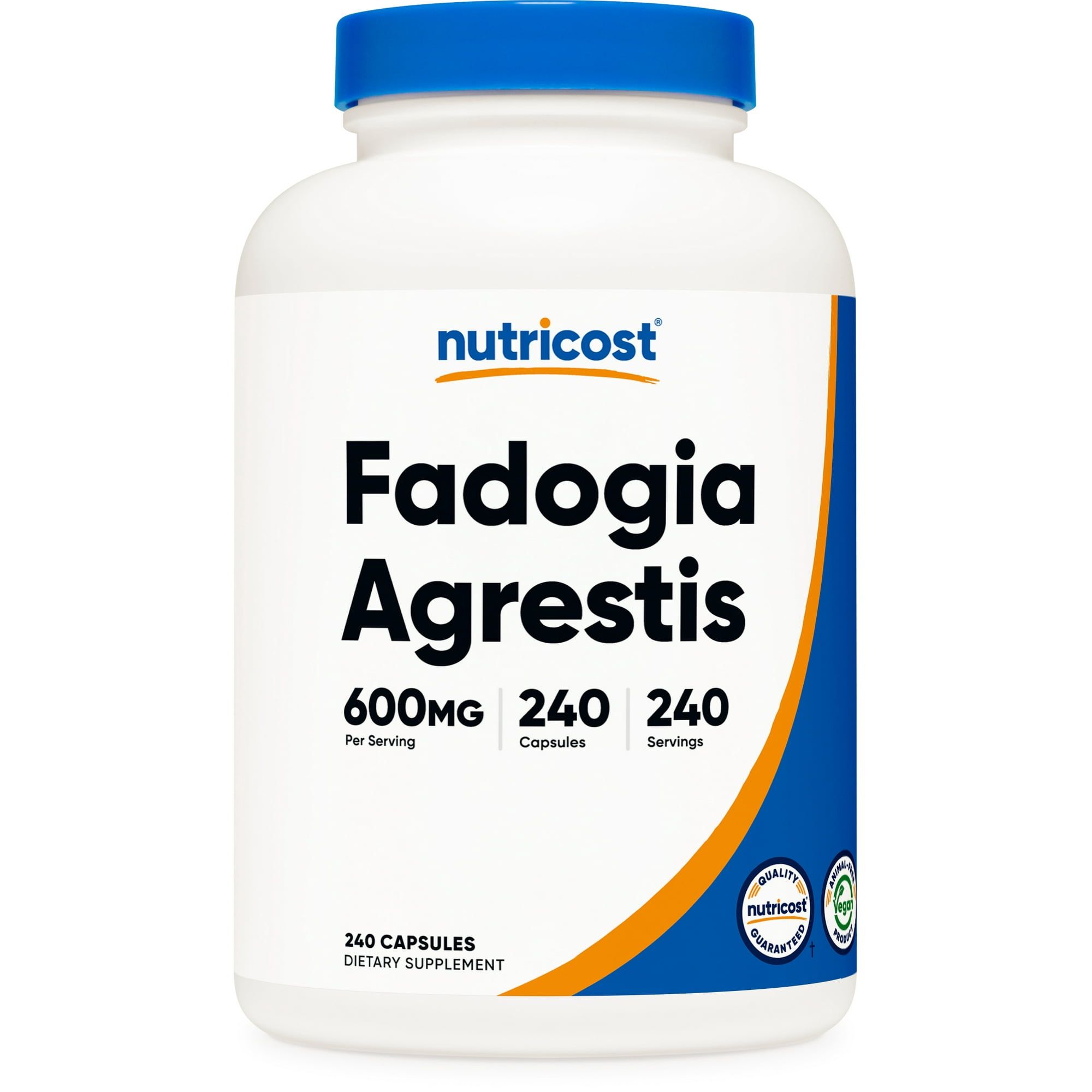Nutricost Fadogia Agrestis (240 Capsules | 600 mg Per Serving) Potent 10:1 Extract, Gluten Free, Non GMO Athletic Support Supplement