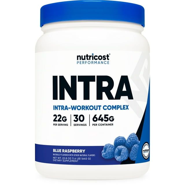 Nutricost Intra Workout Powder, 30 Servings (Blue Raspberry) Non GMO Supplement