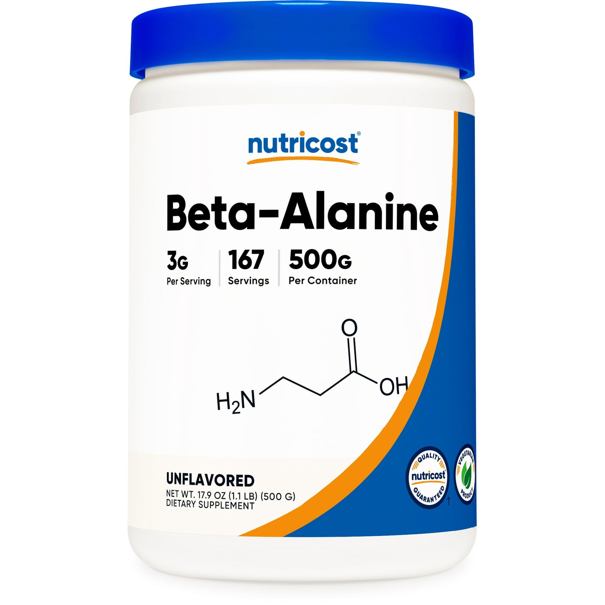 Nutricost Beta Alanine Powder 500 Grams Pure Beta Alanine Supplement