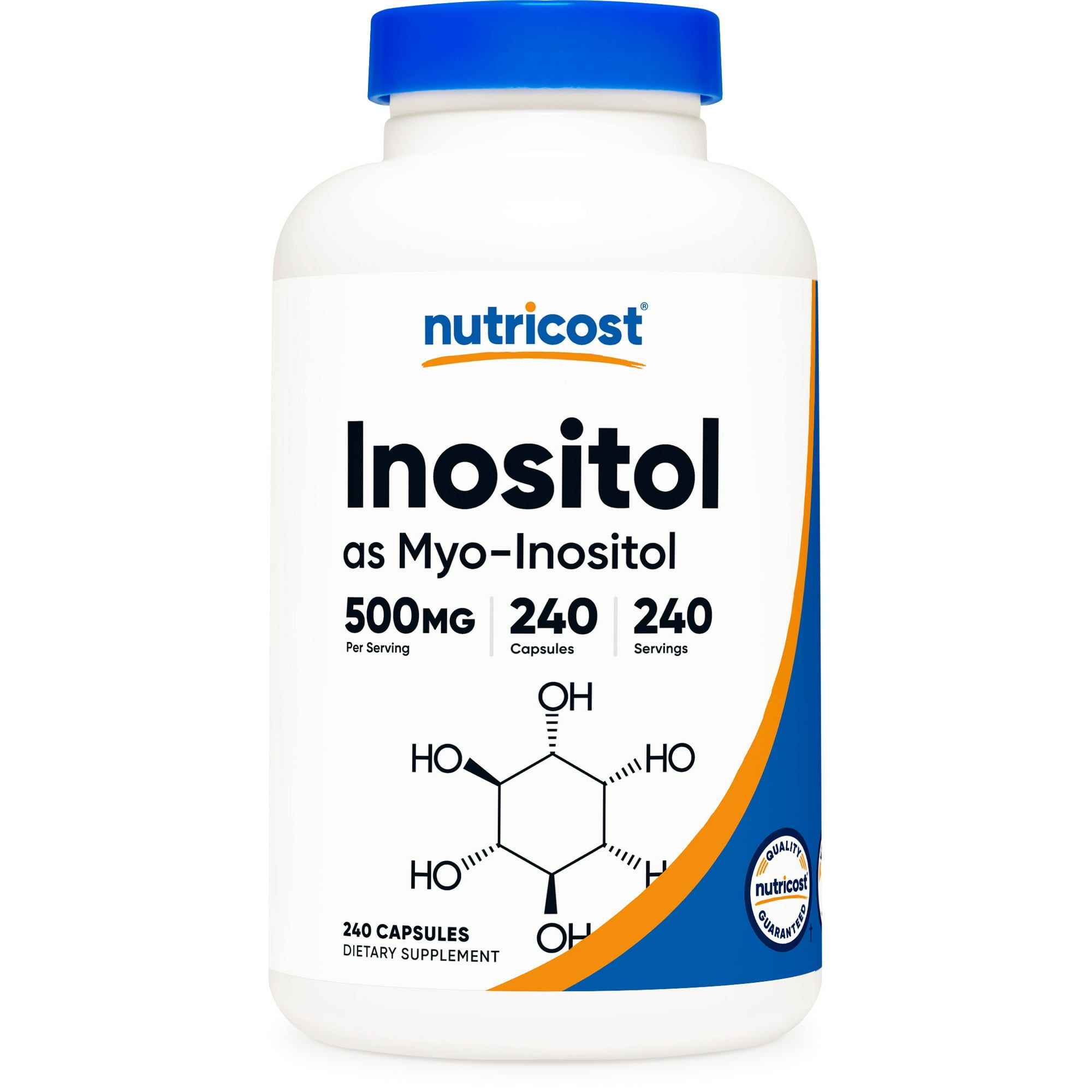 Nutricost Inositol Capsules 500mg, 240 Capsules Non GMO, Gluten Free Supplement