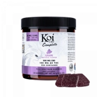Koi Complete Full Spectrum CBD + D9 THC Gummies Grape, 5mg THC, 25mg CBD - 30 Count