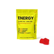 nama Energy Gummies, Blood Orange, 5mg CBD, 2.5mg THC, 20 Count