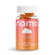 nama Relax Gummies, 25mg CBD + 100mg Ashwagandha per gummy, 20 Count