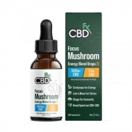 CBDfx Focus Mushroom CBD Tincture + CBG Energy Blend - 30ml
