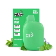 CBDfx Cool Mint CBD Vape Pen 1500mg - 10 Pack