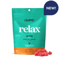 cbdMD Delta 9 THC Relax Gummies - Indica - 30 Count