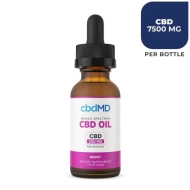 cbdMD Broad Spectrum CBD Oil Tincture - Berry, 250mg CBD, 7500mg - 30ml