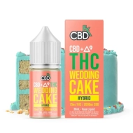 CBDfx CBD + Delta-9 THC Vape Juice: Wedding Cake – Hybrid - 30ml