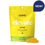 cbdMD Delta 9 THC Elevate Gummies - Hybrid - 30 Count