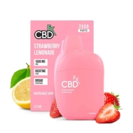 CBDFX Strawberry Lemonade CBD Vape Pen 1500mg - 10 Pack