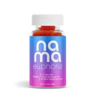 nama Euphoria Strawberry Gummies, 10mg CBD, 10mg THC, 20 Count