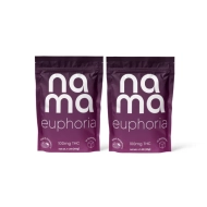 nama Euphoria Black Raspberry Gummies with 10mg THC per gummy - 20 Count