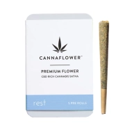 Cannaflower Rest Pre-Rolls - 1g CBD Joints - Indica