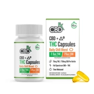 CBDfx 10:1 CBD (+THC) Capsules, Daily Chill Blend 750mg, 2.5mg THC, 25mg CBD - 30 Count