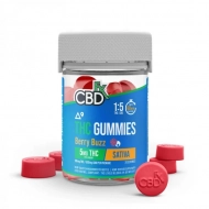 CBDfx Delta-9 THC Gummies + CBD: Berry Buzz Sativa - 20 Count - 5mg THC, 25mg CBD