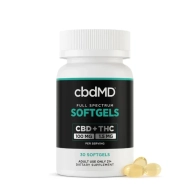 cbdMD Full Spectrum CBD Softgels - 100mg CBD, 1.5mg THC - 30 Count