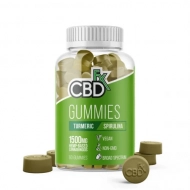 CBDfx CBD Gummies with Turmeric and Spirulina 1500mg - 60 Count