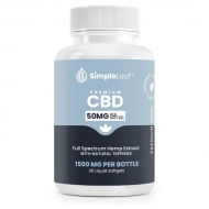 Simple Leaf CBD Softgels 1500mg - 30 Count