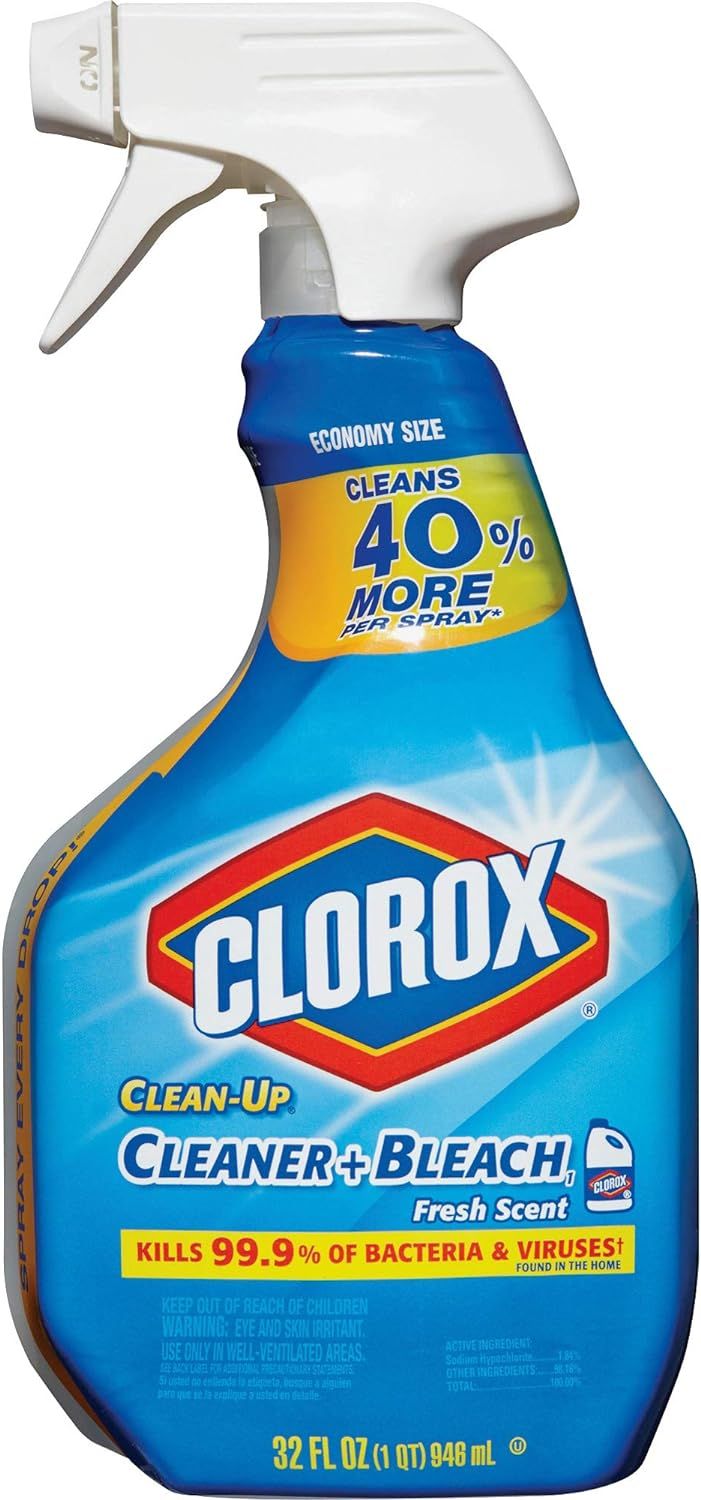 Clorox Clean Up All Purpose Cleaner with Bleach, Spray Bottle, Rain Clean, 32 oz