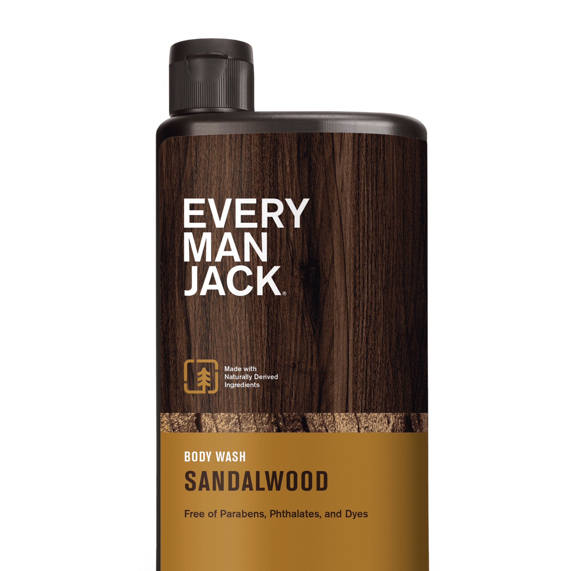 Every Man Jack Sandalwood Hydrating Mens Body Wash for All Skin Types 16.9oz
