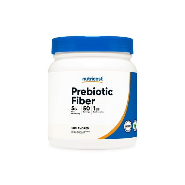 Nutricost Prebiotic Fiber Powder (1 LB) (Unflavored) Digestive Health, Natural Fiber Supplement, Unsweetened