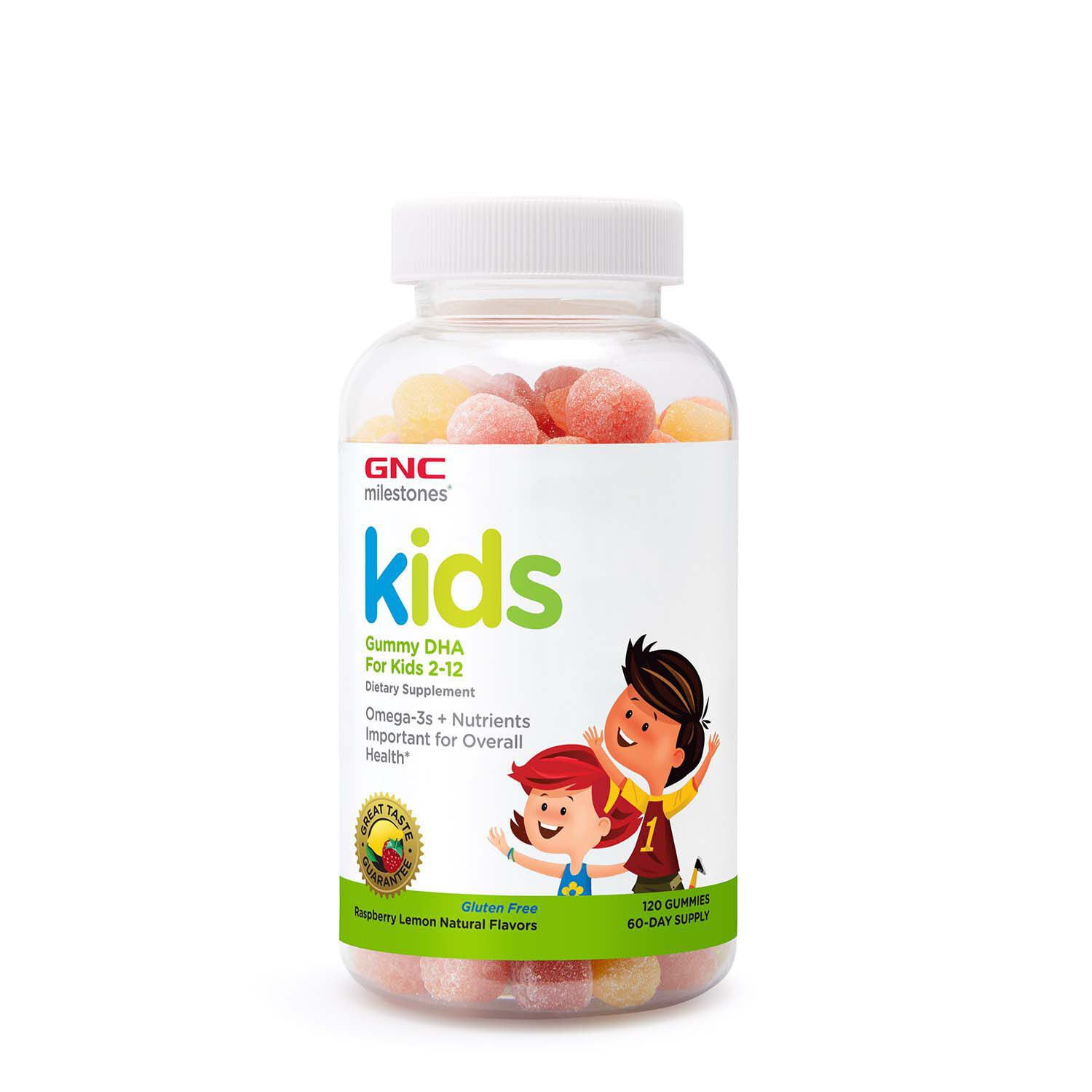 GNC milestones Kids Gummy DHA For Kids 2 12 120 Gummies